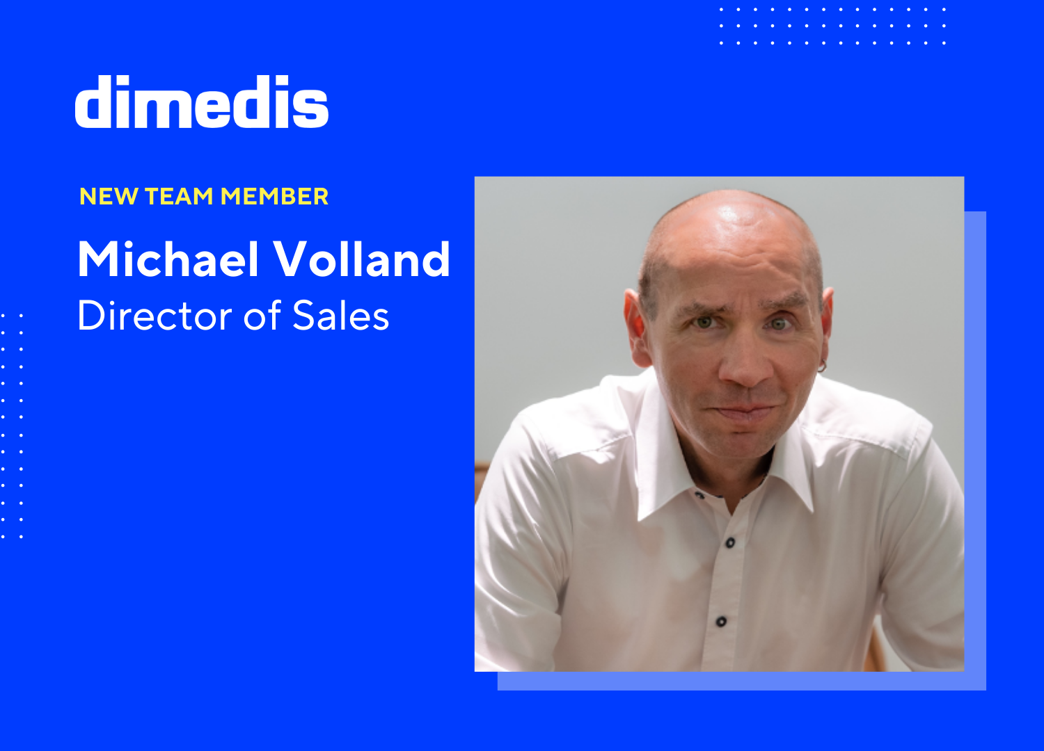 Michael Volland Director of Sales bei dimedis en